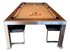 Fusion Billiard/Dinning/Conference Table by Aramith, Belgium - Set of 8