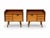 Wood Nightstands in Teak, Set of 2 For Sale - Image 7 of 9