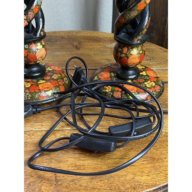 Kashmiri Lamp Bases, 1890s, Set of 2 For Sale - Image 16 of 18
