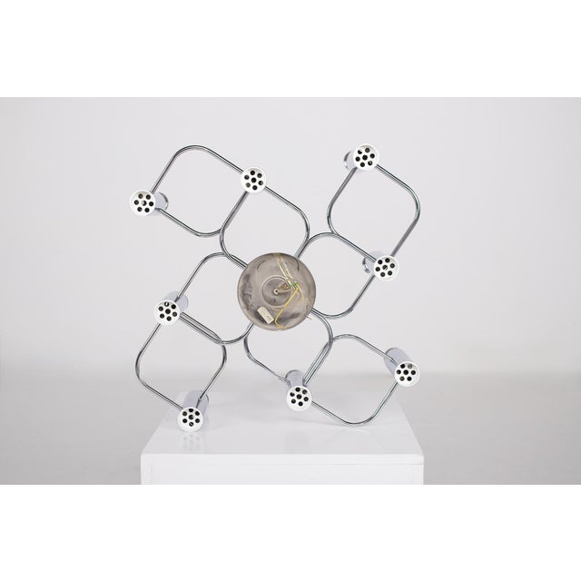 1970s Chrome Ceiling Light by Sciolari for Leola, 1970s For Sale - Image 5 of 7