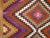 1950s Dazzling Bohemian Vintage Turkish Kilim Flat-Weave - 3'9" x 4'11" For Sale - Image 5 of 6