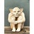 This vintage plaster crouching gargoyle figure captures a whimsically menacing character straight out of Gothic...