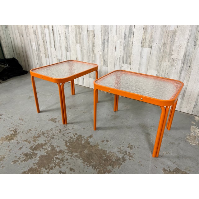 1960s Brown Jordan "Tamiami" Style Side Tables - Set of 2, Attributed For Sale - Image 12 of 12