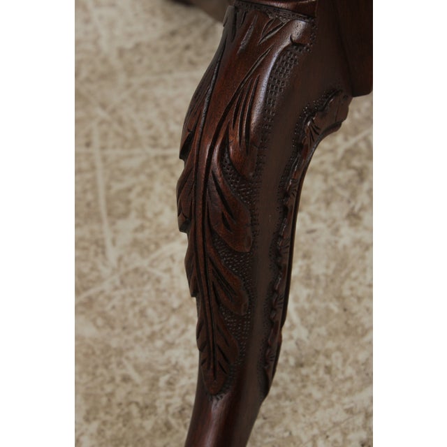 Henkel Harris Mahogany Pie Crust Tilt Top Table For Sale - Image 12 of 15
