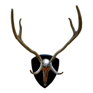Vintage Metal Antelope Sculpture Wall Ornament