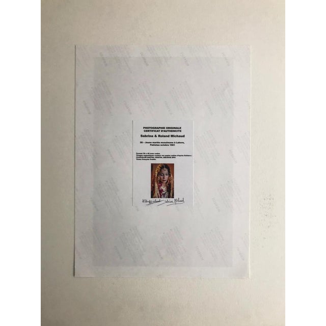 Sabrina & Roland Michaud, Muslim Bride in Lahore, Pakistan, October, 1981, Screenprint For Sale - Image 5 of 6