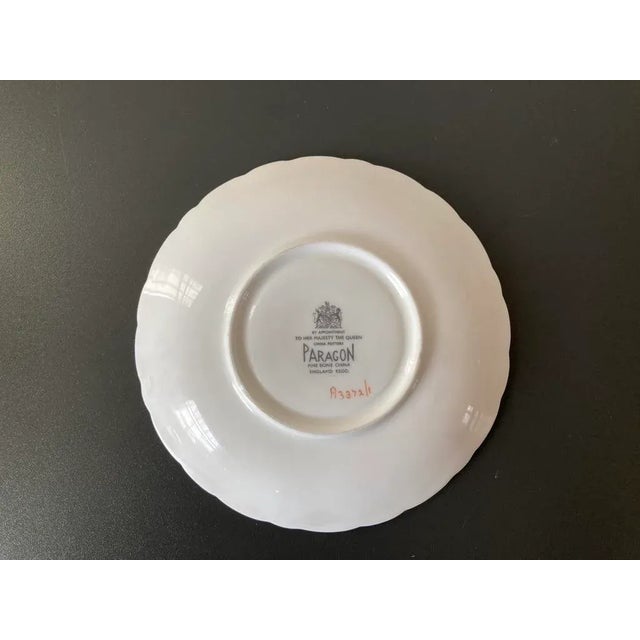 Victorian English Green and Rose Porcelain Jewelry Dish by Paragon For Sale - Image 4 of 12