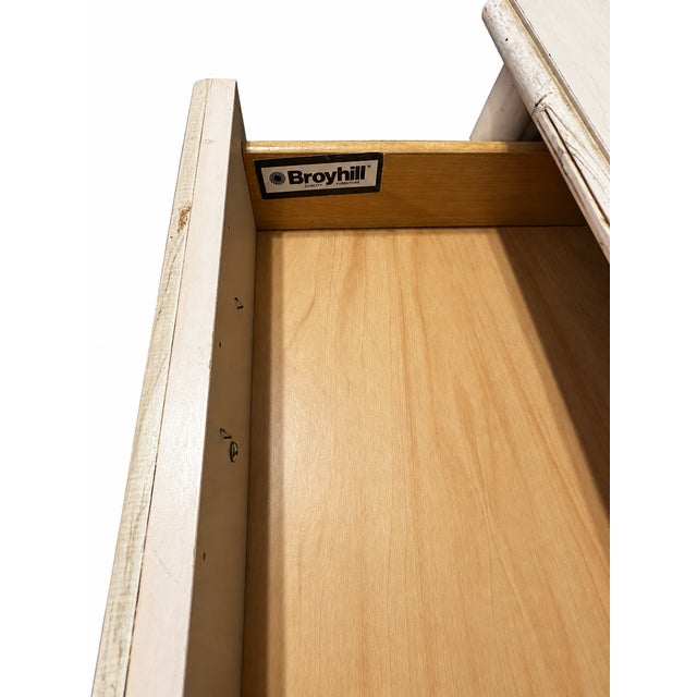 Ornamental & Decorative Materials 1970s Broyhill Faux Bamboo Writing Desk With Cane-Back Chair For Sale - Image 7 of 8