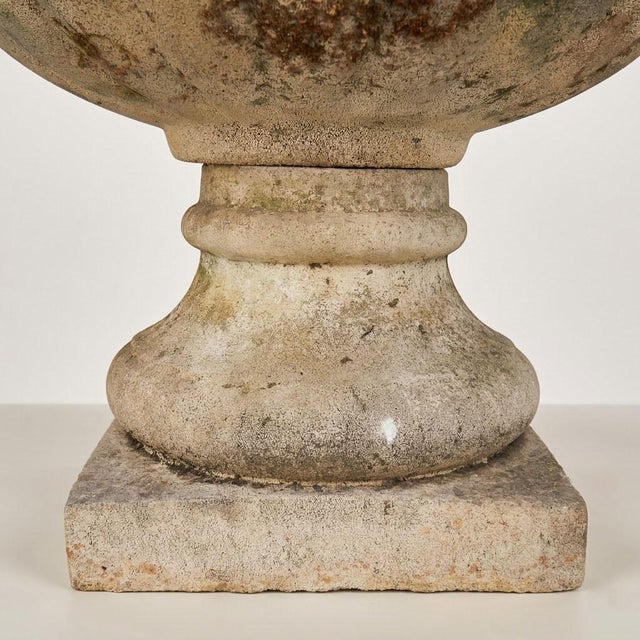 Large Mediterranean Style Stone Garden Planter, 1960s For Sale - Image 4 of 8