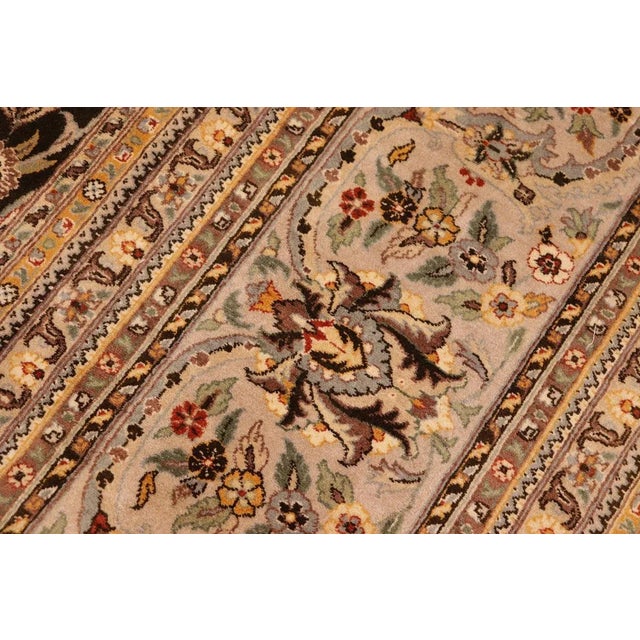 1980s 1980s Semi Vintage Tabriz Pak-Persian Brown & Gray Wool Rug - 10'0 X 14'3 For Sale - Image 5 of 10
