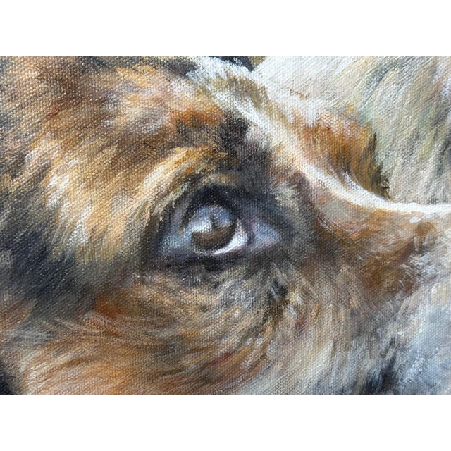 British Hunting Large Farmed Oil Painting Title "Berkeley Goblin” Pack of Foxhounds, Berkeley Hunt by Vicky Palmer For Sale - Image 10 of 18