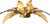 Hollywood Regency Florentine Flower-Shaped Gilt Flush Mount from Hans Kögl, Italy, 1960s For Sale - Image 13 of 18