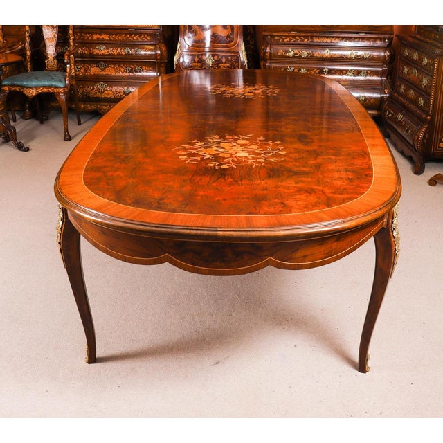 Antique French Louis Revival Ormolu-Mounted Dining Table, 1920 For Sale - Image 9 of 18
