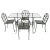 Art Deco Garden Patio Dining Set in the Style of Salterini For Sale - Image 13 of 13
