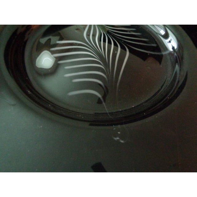 1970s Large Black Italian Centerpiece Plate For Sale - Image 5 of 7