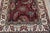 1880s Red Wine Foliate Antique N. Indian Agra Rug 4' X 7'7" Handknotted Wool Carpet For Sale In New York - Image 6 of 6