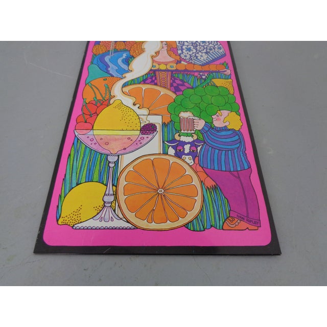 Psychedelic JRM Tinprint Metal Picture by Ivan Ripley, 1960s For Sale - Image 11 of 18