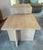 2020s Custom-Made Wooden Minimalist White Oak Side Table & Vinyl Record Player Stand For Sale - Image 5 of 7