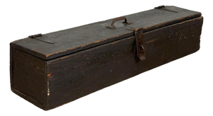 Antique 29" Farmhouse Wood Machinist Chest Tool Storage Box