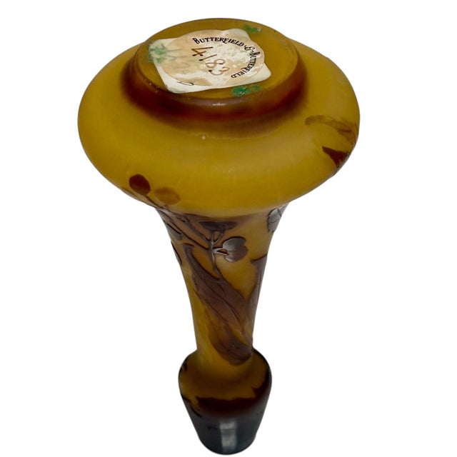 Antique Art Nouveau Galle Cameo Glass Vase.