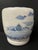 Late 20th Century Japanese Art Porcelain Blue and White Jardinier With Mountain Scenery Design For Sale In New York - Image 6 of 12