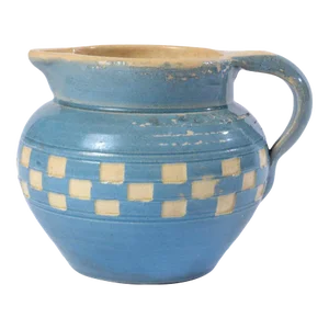 Antique Mochaware Cream Pitcher