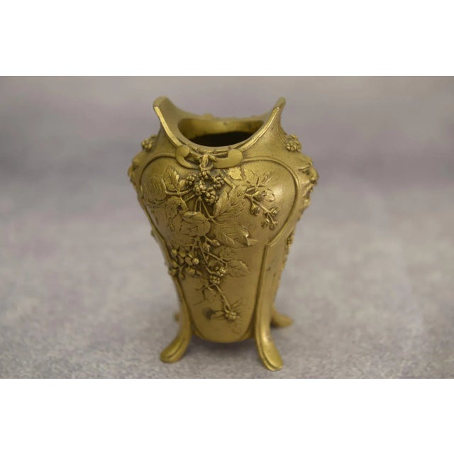 Art Nouveau Bronze Vase by Louchet Ciseleur, 1900s For Sale - Image 9 of 9