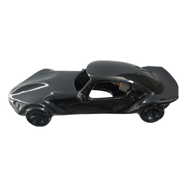 Vintage Ceramic Sports Coupe Lamp, 1970s For Sale