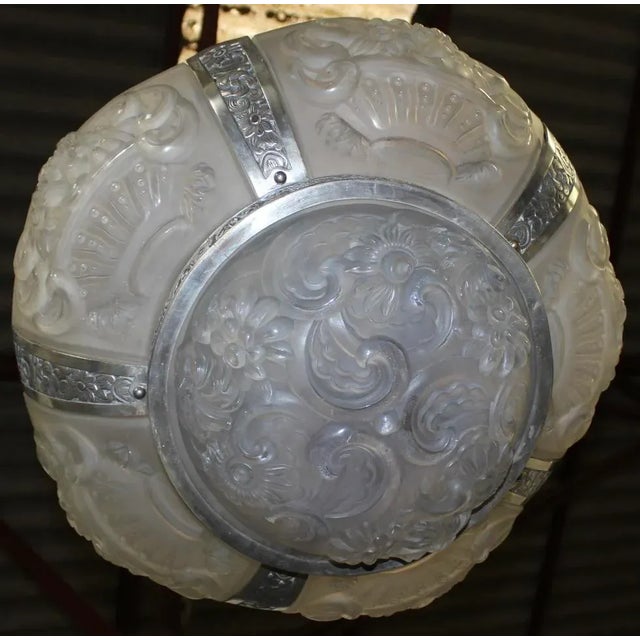 Art Deco Chandelier, 1930s For Sale - Image 10 of 13