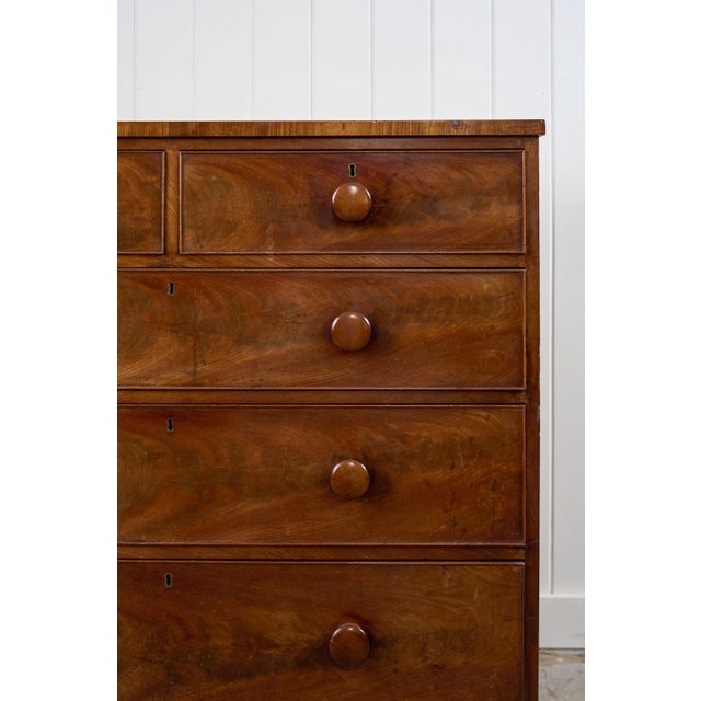 Early 19th Century Flame Mahogany With Original Knobs (C. 1825) For Sale - Image 11 of 13