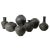 Modern Chandra Black Earth Pottery Vase For Sale - Image 3 of 3