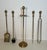 Neoclassical Style Brass Pineapple Fireplace Tools in the Style of Maison Baguès For Sale - Image 10 of 12