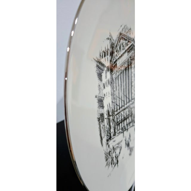 Black Framed Lenox “Home of the New York Stock Exchange” Plate – Delaware Fund Series For Sale - Image 8 of 13