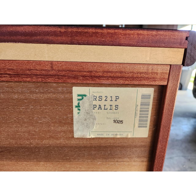 Wood Stunning Vintage Skovby Mid-Century Modern Rosewood Credenza | Danish Modern 3-Door Buffet | Sleek Storage Cabinet For Sale - Image 7 of 18