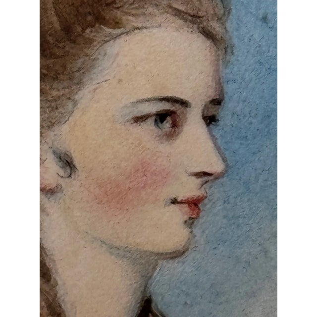 18th Century Portrait Painting Aurora Ascending Countess Lady Jane Stanhope in the Light of Dawn After Joshua Reynolds For Sale - Image 11 of 18