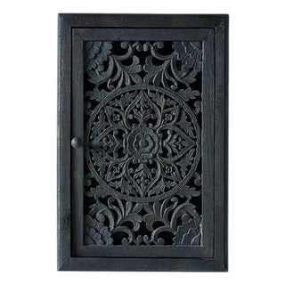 Handcarved Lombok Single Bath Cabinet Carving Furniture For Sale