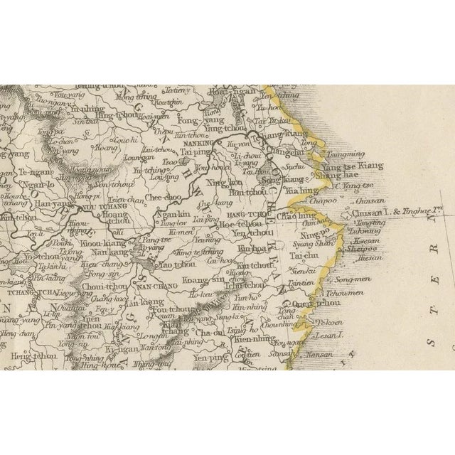 Paper Tallis Map of China by J. Rapkin, 1851 For Sale - Image 7 of 13