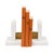 Worlds Away Matthew Izzo Home Blocks Marble and Brass Bookends For Sale - Image 4 of 7