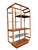 Vintage Mid Century Modern Etagere Wall Shelf Unit Free Standing Beautiful design! Quality wood grain. Lots of shelf storage