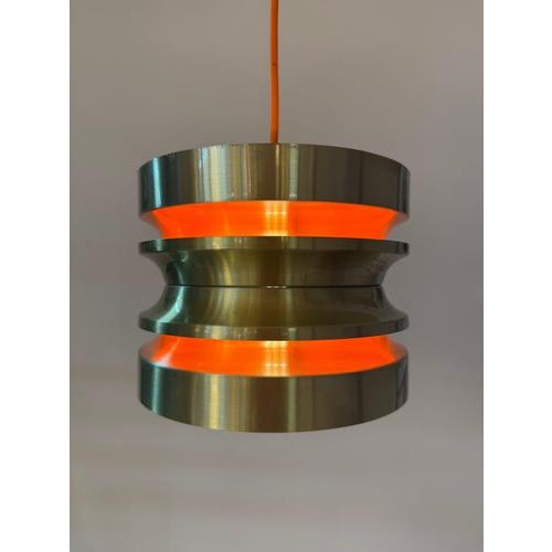 Golden and Orange Pendant Lamp by Carl Thore For Sale - Image 4 of 11