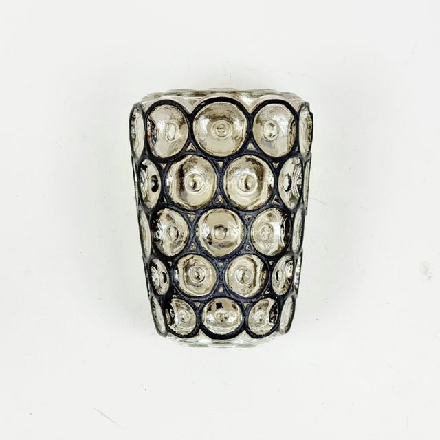Stunning & rare mid-century wall lights/sconces from Limburg, Germany's leading glasswork, renowned for its premium &...