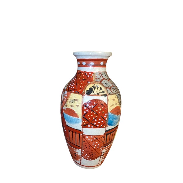 This precious little cabinet vase is a charming example of Japanese Satsuma pottery, dating from the Late Meiji to Taisho...