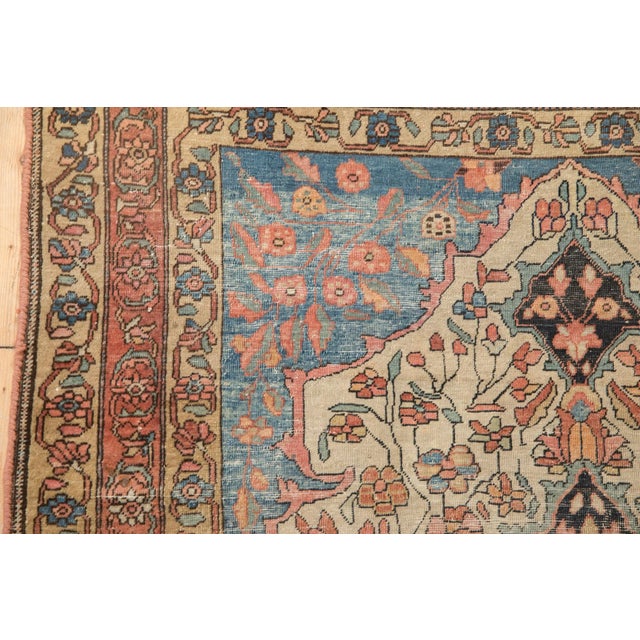 Antique Fine Farahan Sarouk Rug - 3'4" X 4'9" For Sale - Image 12 of 12
