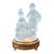 Vintage 1930’s Frosted Glass Figural Vanity Lamp For Sale