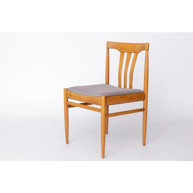 Vintage German Dining Chairs in Beechwood, 1970s, Set of 4 For Sale - Image 3 of 9