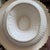 1980s Vintage Whittier Pottery 1986 White Basketweave Sombrero Chip & Dip Bowl For Sale - Image 5 of 5