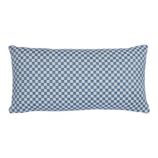 Schumacher Elkhart 24" Lumbar Pillow In Blue For Sale
