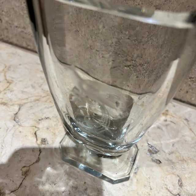 1960s Mid-Century Modern Strömbergshyttan Crystal Art Glass Vase Quetzal Bird Design For Sale - Image 5 of 16