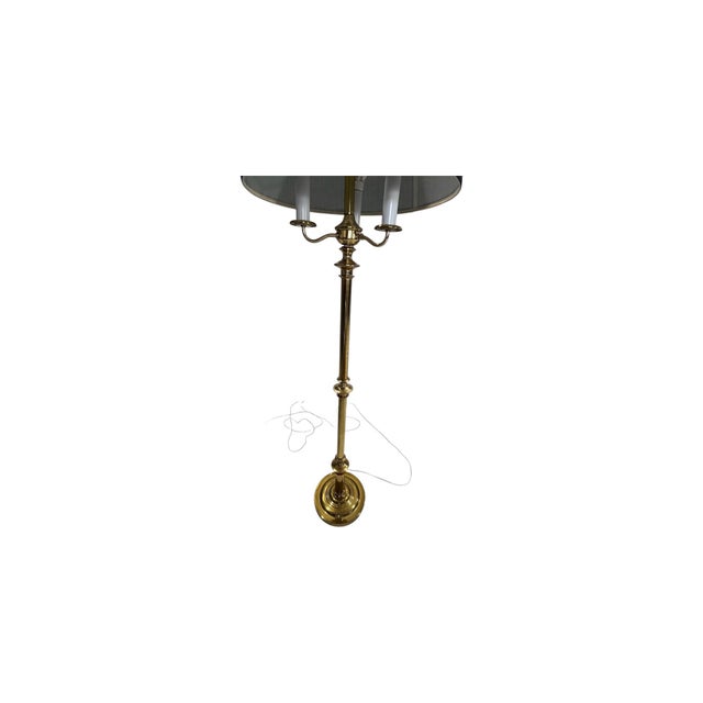 Neoclassical Late 20th Century Gatco Solid Brass Neoclassical Style Brass Floor Lamps in the Style of Maison Jansen - a Pair For Sale - Image 3 of 13