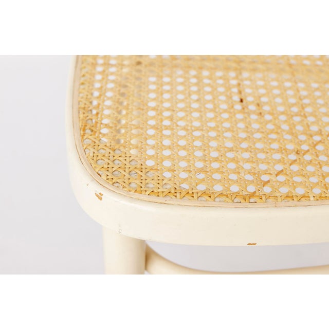 Mid-Century Chair in Beech Bentwood and Vienna Cane the style of Thonet, 1960s For Sale - Image 10 of 13